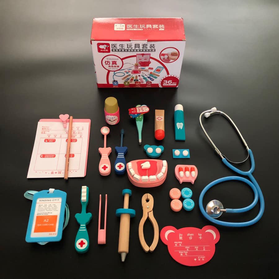 ของเล่นไม้ set หมอฟัน