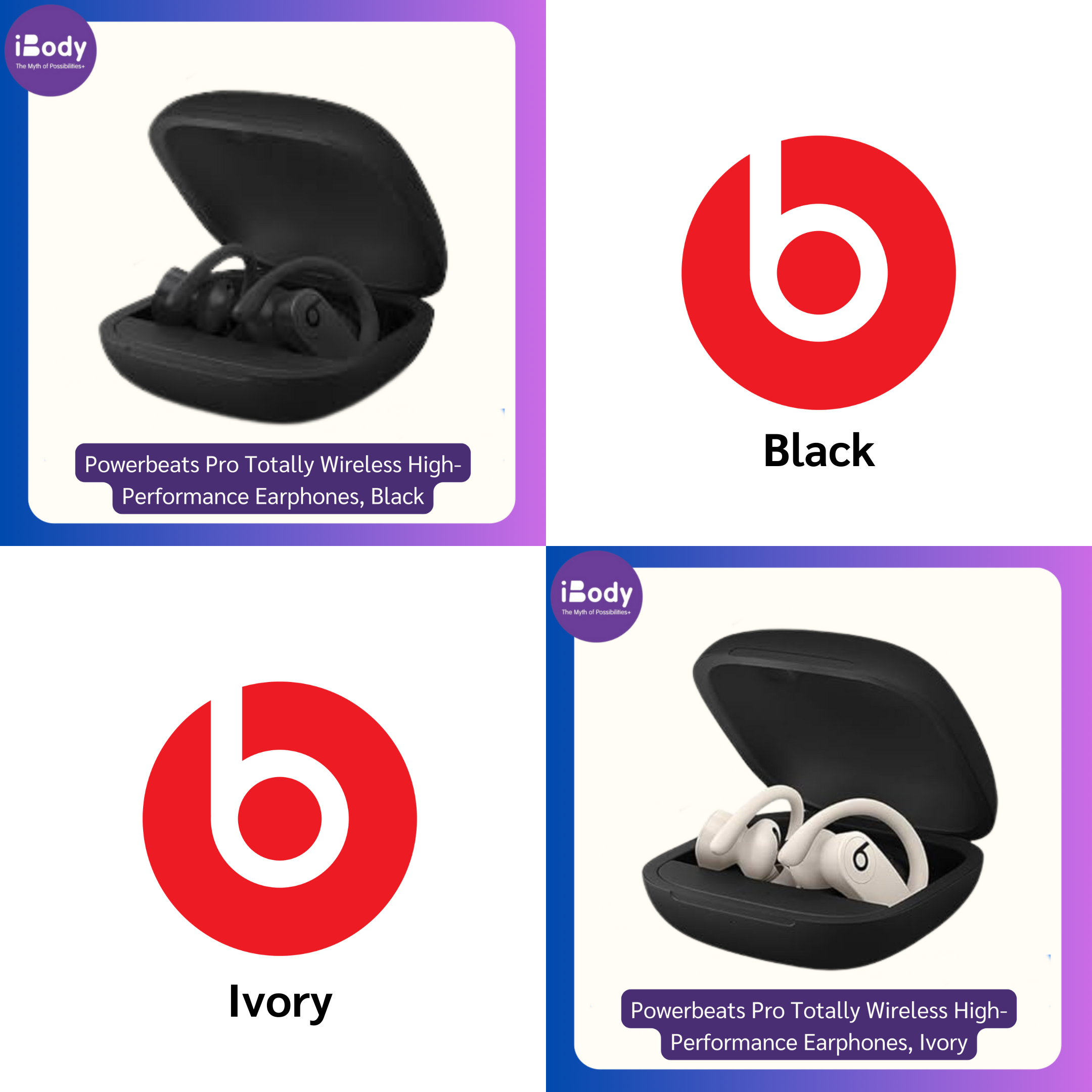 Beats - Powerbeats Pro Totally Wireless High-Performance Earphones หูฟังบูลทูธไร้สาย