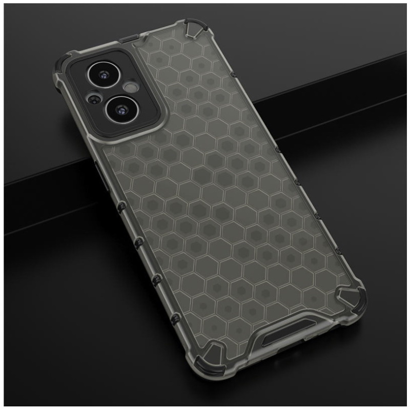 Case OPPO Reno 7z 5G #เคสฝาหลังกันกระแทก Honeycomb Shock Absorber TPU + PC + Silicone Hybrid