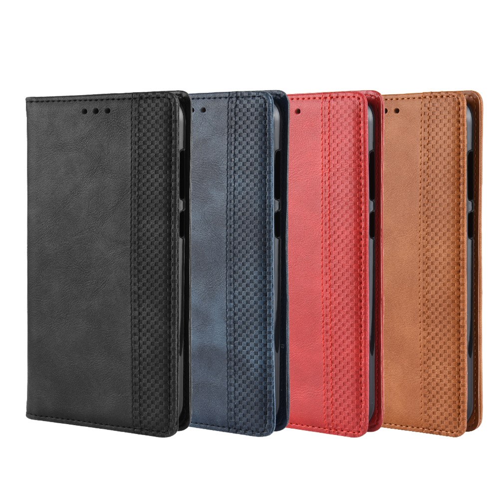 เคส Xiaomi Mi Note 10 Lite #เคสฝาพับปกหนังสไตล์วินเทจดูดซับอัตโนมัติแบบกระเป๋าสตางค์
