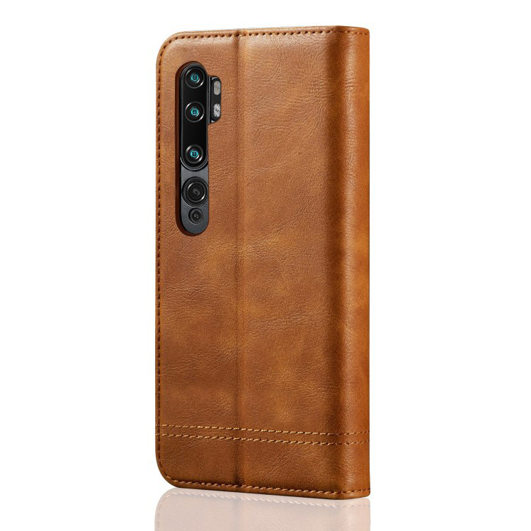 Case Xiaomi Mi Note 10 Pro #เคสฝาพับหนัง PU Crazy Horse Texture Retro Leather Auto-absorbed Wallet คุณภาพดี