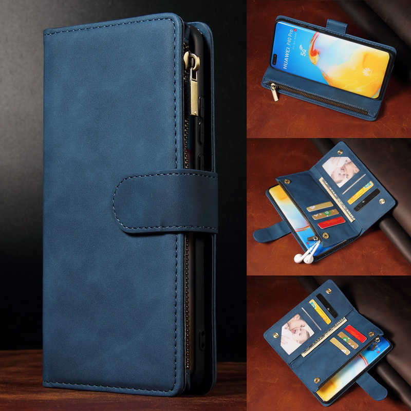 Case Samsung Galaxy A53 5G#เคสฝาพับหนัง PU แบบกระเป๋าสตางค์มีที่เก็บบัตรหลายช่อง Retro Wallet Leather Cover Multi Cards Stand