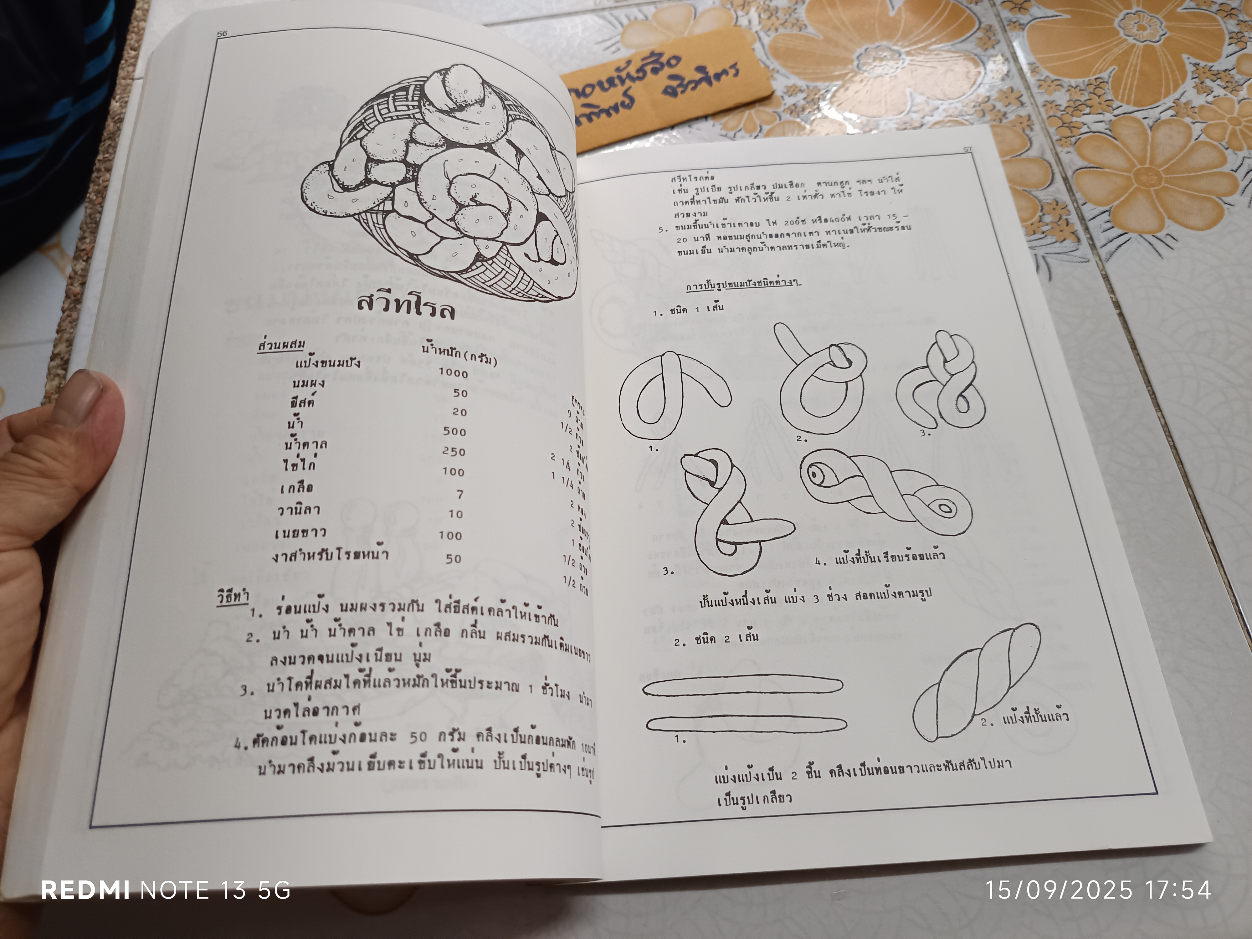 หนังสือขนมอบ โดย ทิพาวรรณ เฟื่องเรือง ,พิมพ์พ.ศ 2525