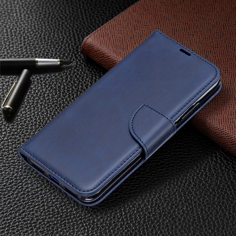 เคส Huawei Y9 Prime 2019 #เคสฝาพับหนัง PU สไตล์กระเป๋าสตางค์ Matte PU Leather Wallet