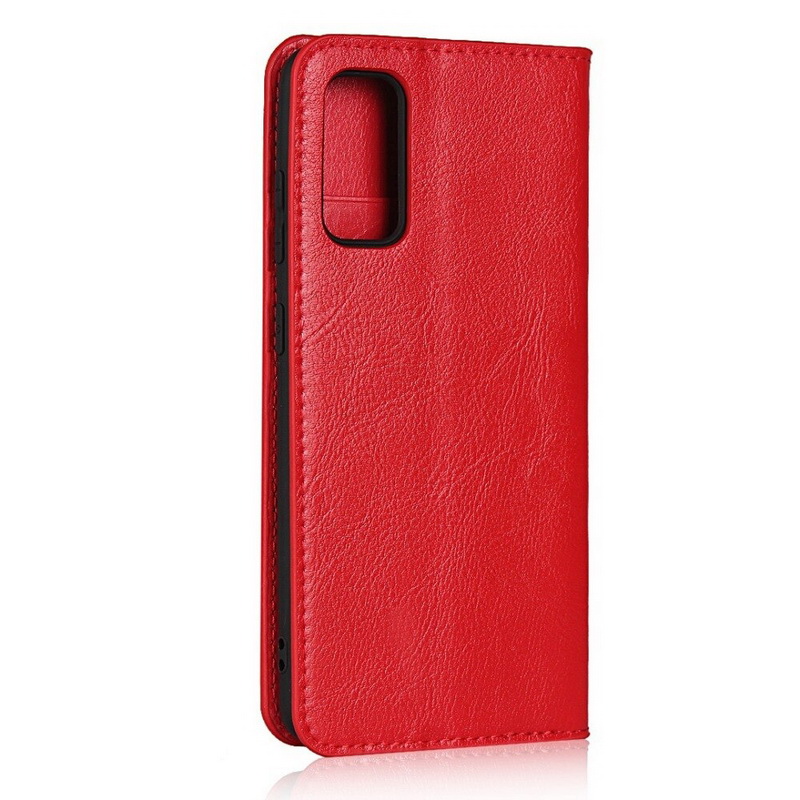 Case Samsung Galaxy S20 FE/S20 FE 5G #เคสฝาพับหนังแท้แบบกระเป๋าสตางค์คุณภาพดี Crazy Horse Genuine Leather Cover