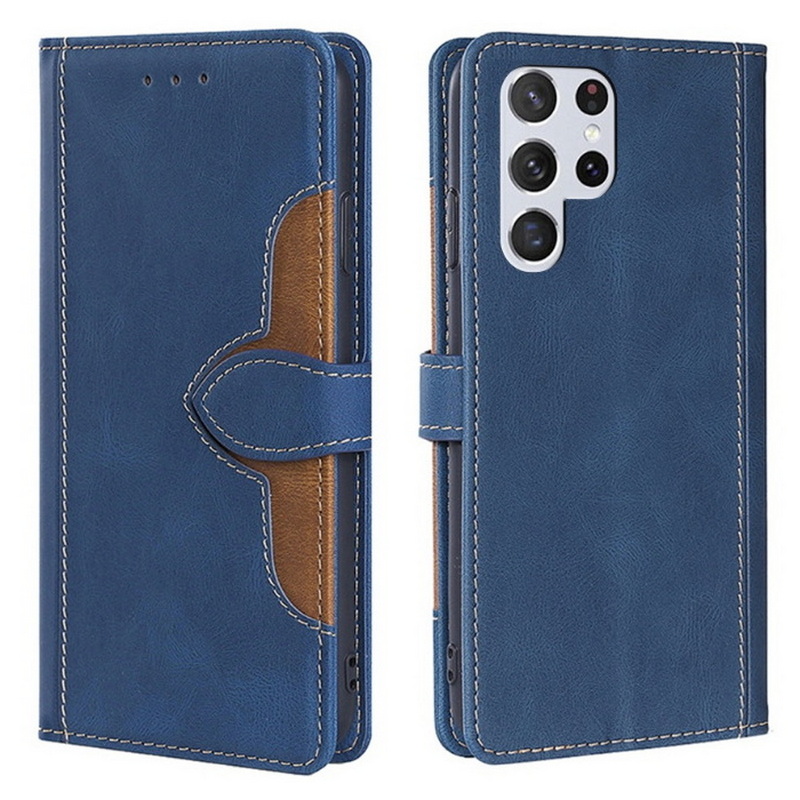 Case Samsung Galaxy S23 Ultra 5G #เคสฝาพับปกหนังสไตล์วินเทจแบบกระเป๋าสตางค์