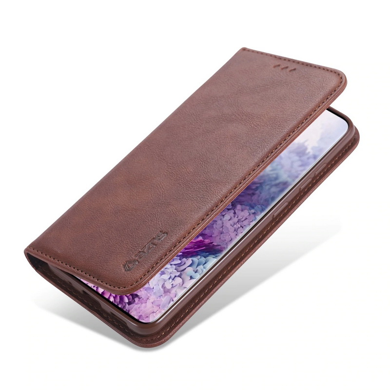 เคส Samsung Galaxy S20+ #เคสฝาพับ AZNS สไตล์ Retro หนัง PU มีช่องเสียบการ์ด