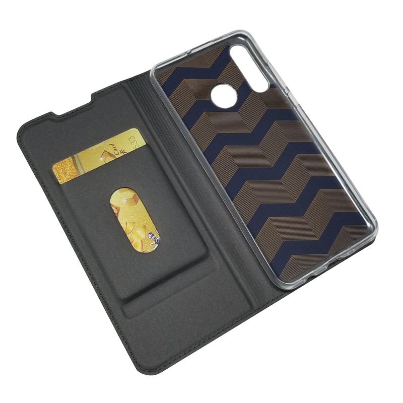 Case Huawei Nova 5T #เคสฝาพับหนัง PU Magnetic Adsorption Stand Leather Card Holder