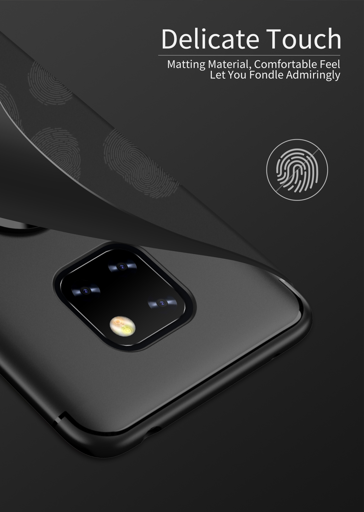 Case Huawei Mate 20 Pro #เคสฝาหลัง TPU มีแหวนสวมนิ้ว Magnetic Finger Ring Kickstand Matte TPU Cover