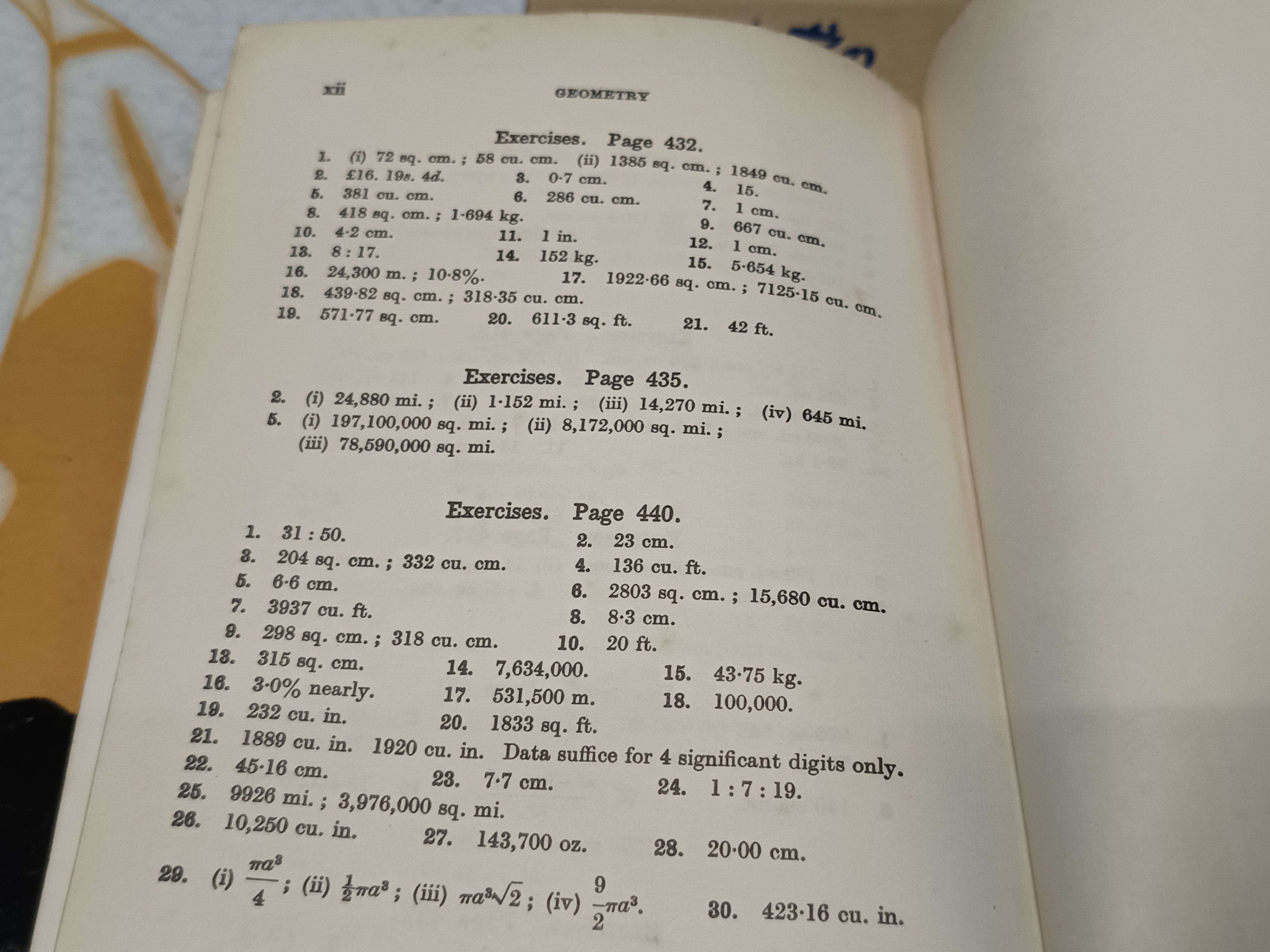 A SCHOOL GEOMETRY PARTS I-VI by HALL & STEVENS (ท.ว.พ.) มือสอง ปกแข็ง