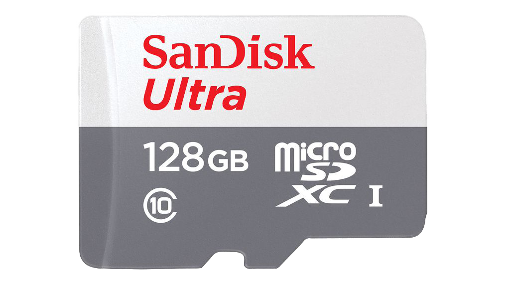 Sandisk เมมโมรี่การ์ดSandisk Micro SD Ultra 128GB ของแท้ประกันศูนย์ เทาแดง