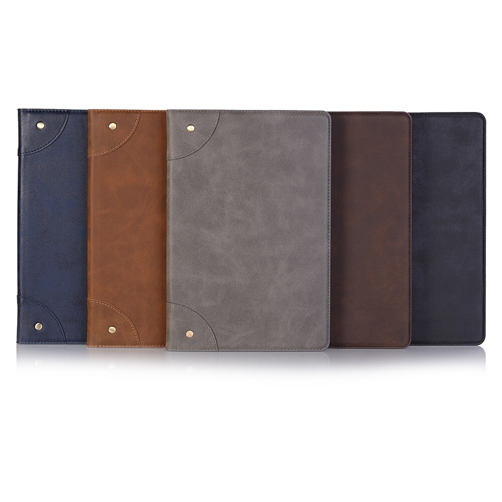 เคส Huawei MediaPad M5 Lite 10.1 #เคสฝาพับหนัง PU ผิวหนังม้าสไตล์ Retro แบบกระเป๋าสตางค์สมาร์ท Crazy Horse Texture Retro PU Leather