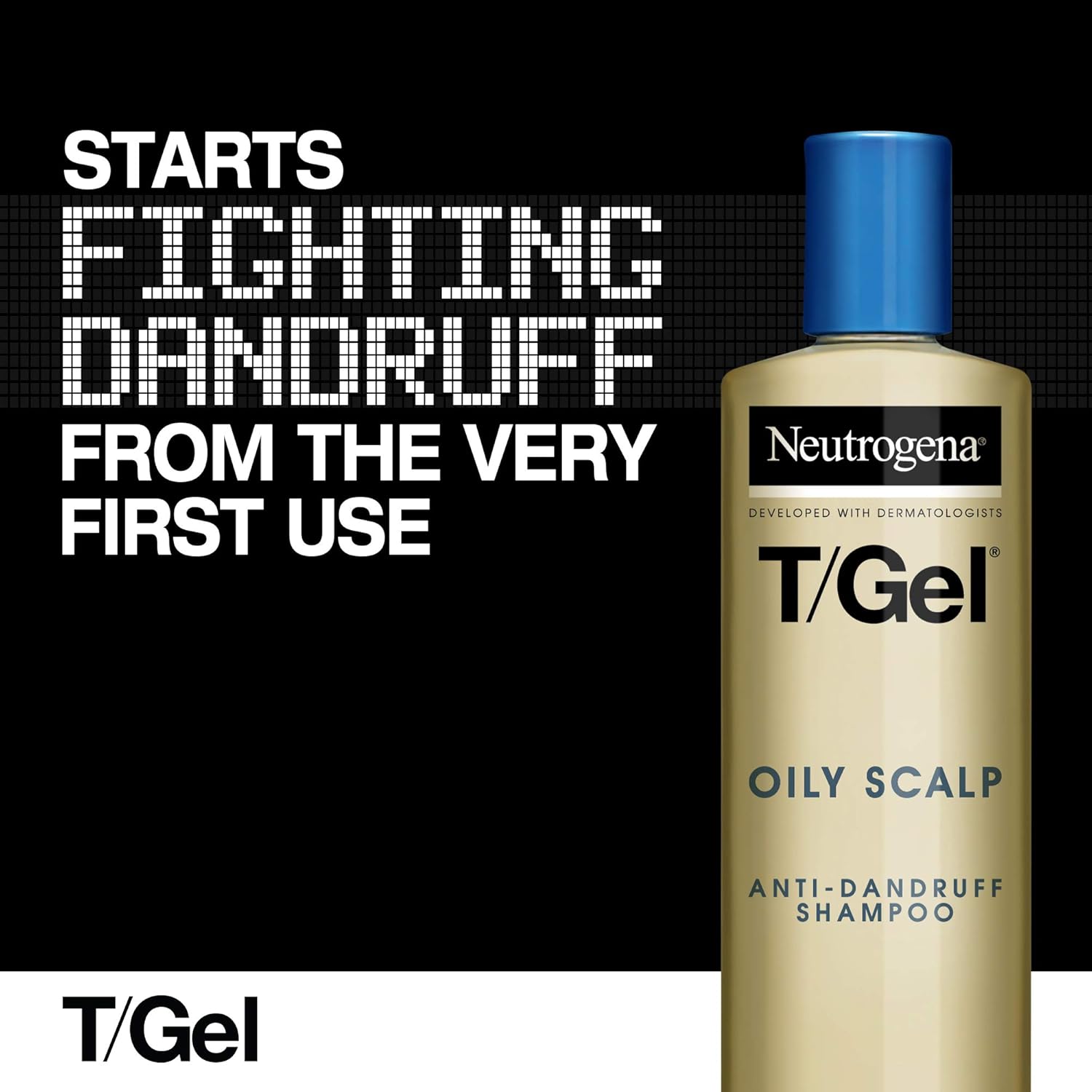 Neutrogena® T/Gel Oily Scalp Anti-Dandruff Shampoo 250 ml แชมพูขจัดรังแคสำหรับหนังศีรษะมัน