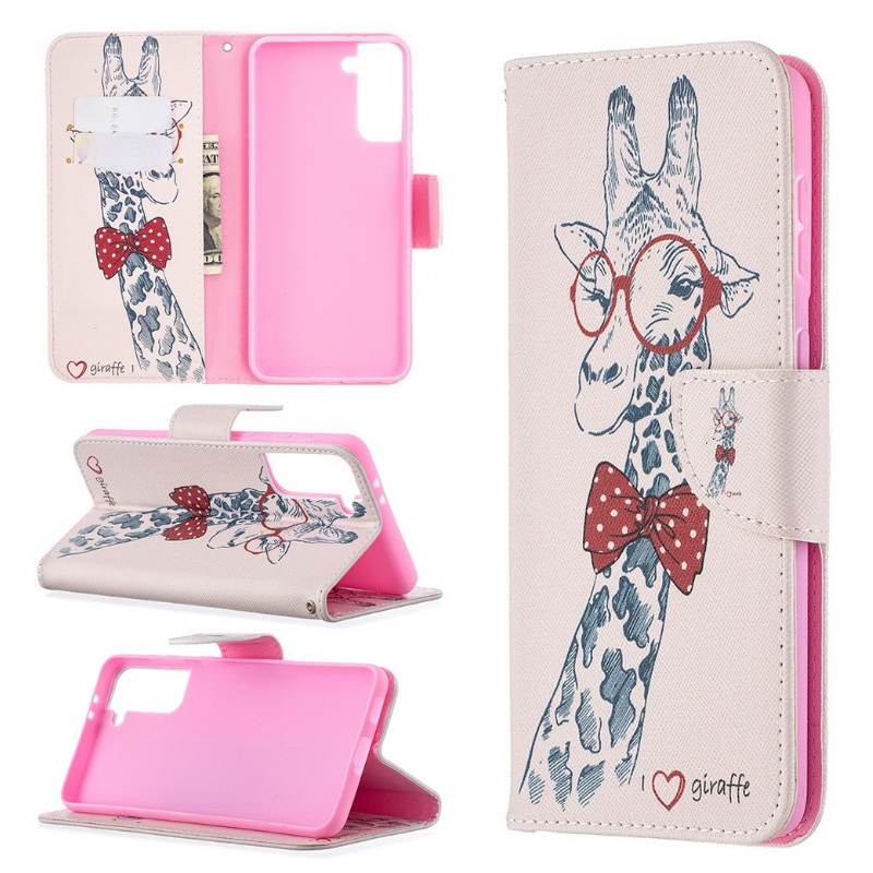 เคส Samsung Galaxy S21 #เคสฝาพับกระเป๋าสตางค์หนัง PU พิมพ์ลาย Pattern Printing PU Leather Wallet