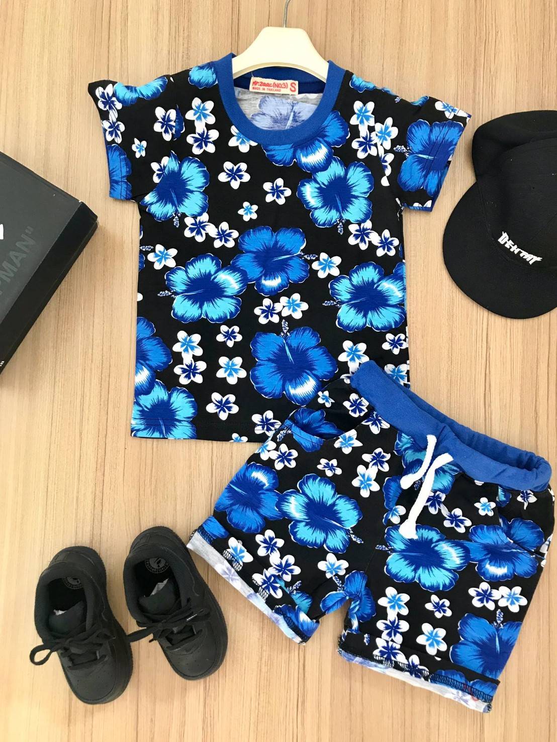 ชุดกางเกงเด็กลายดอกสดใส