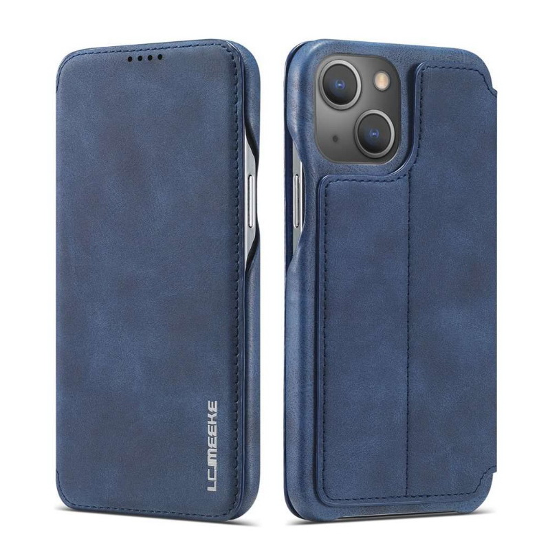 Case Iphone 14 Pro Max #เคสฝาพับหนัง PU มีช่องใส่บัตร LC.IMEEKE Retro Style Leather Card Holder
