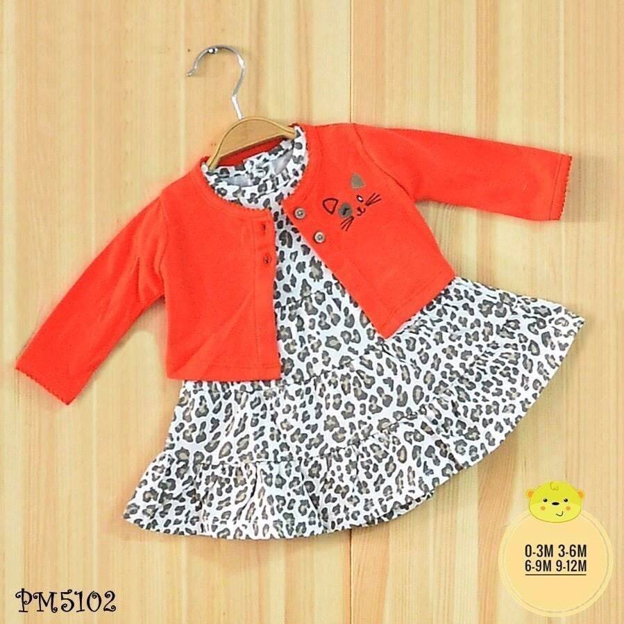 ชุดบอดี้สูทกระโปรงเด็กผู้หญิง พร้อมแจ็คเก็ต