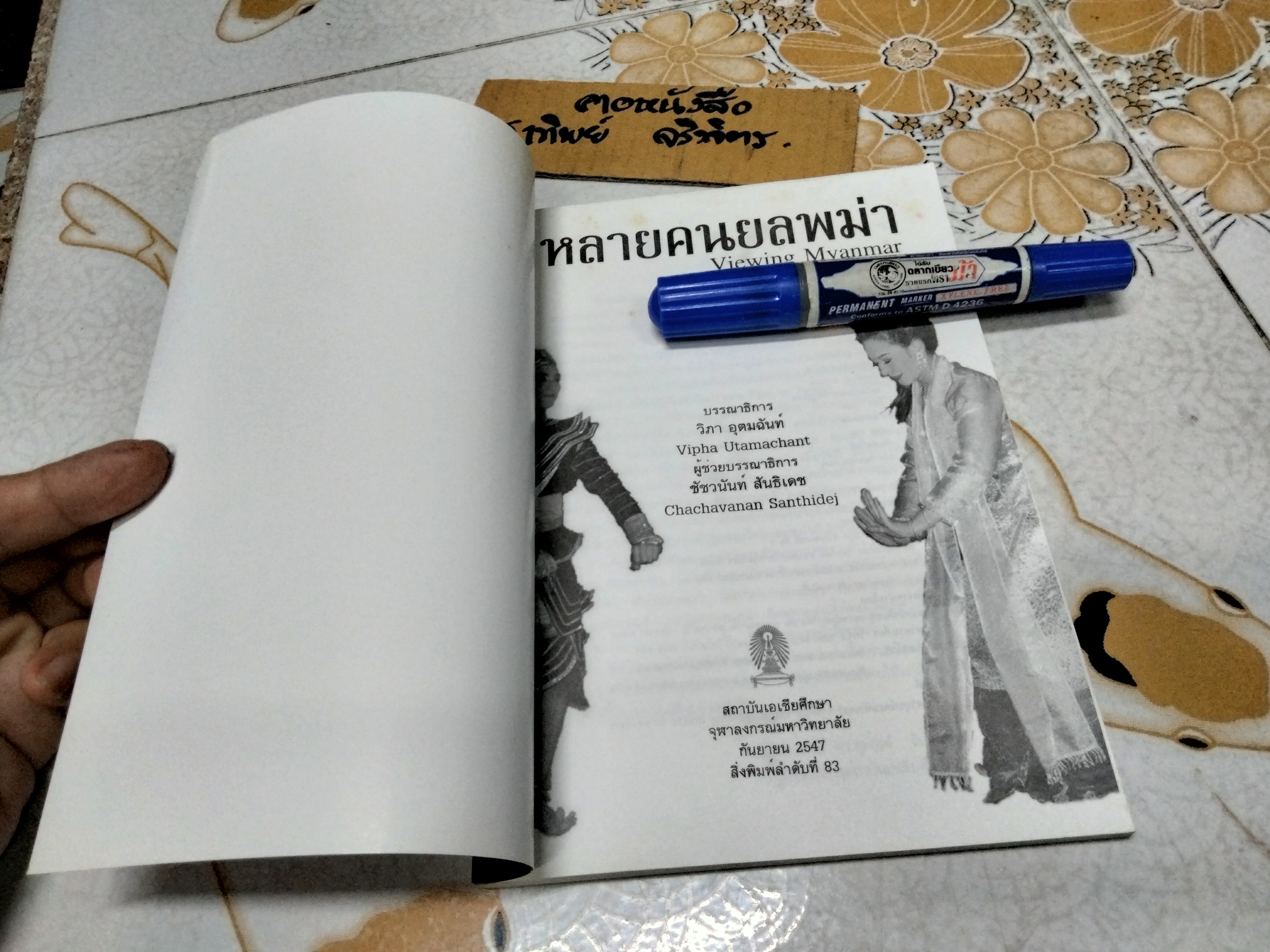 หลายคนยลพม่า Viewing Myanmar วิภา อุดมฉันท์ บรรณาธิการ **สินค้าหมด**