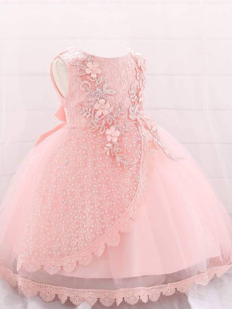 เดรสเด็กหญิง งานลูกไม้สวยมาก