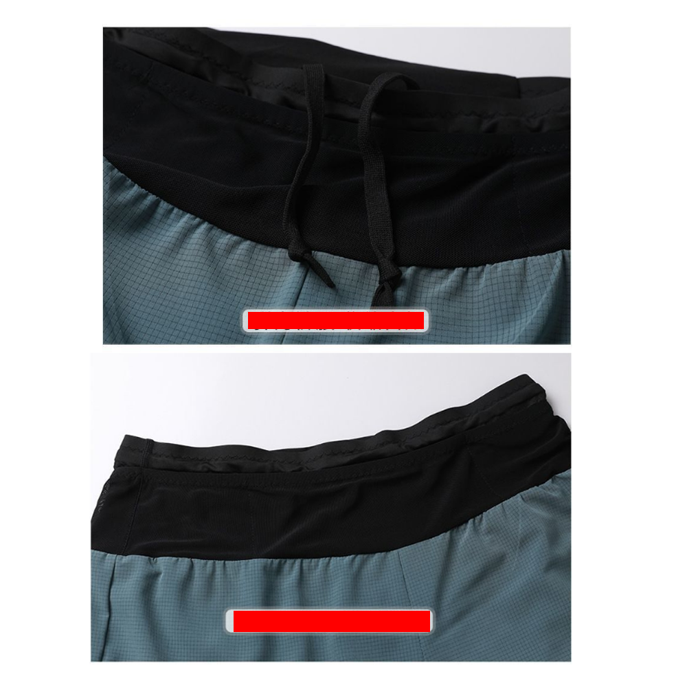 กางเกงวิ่งเทรล 2" (ไม่มีซับใน) ใส่ได้ทั้งชาย - หญิง มีกระเป๋าใส่ของที่รอบเอวในตัว (F34)