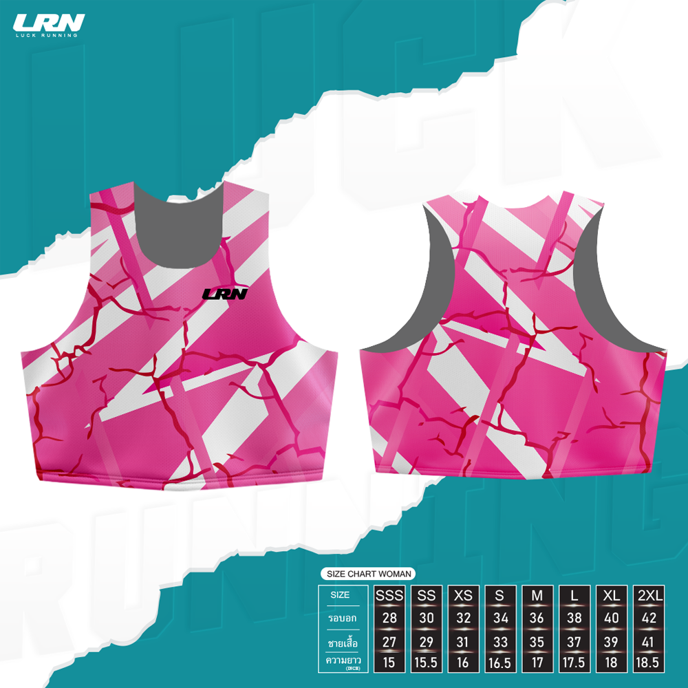เสื้อกล้าม Crop woman ผ้า Air Flow Plus สำหรับวิ่งมาราธอน (AP05-04)