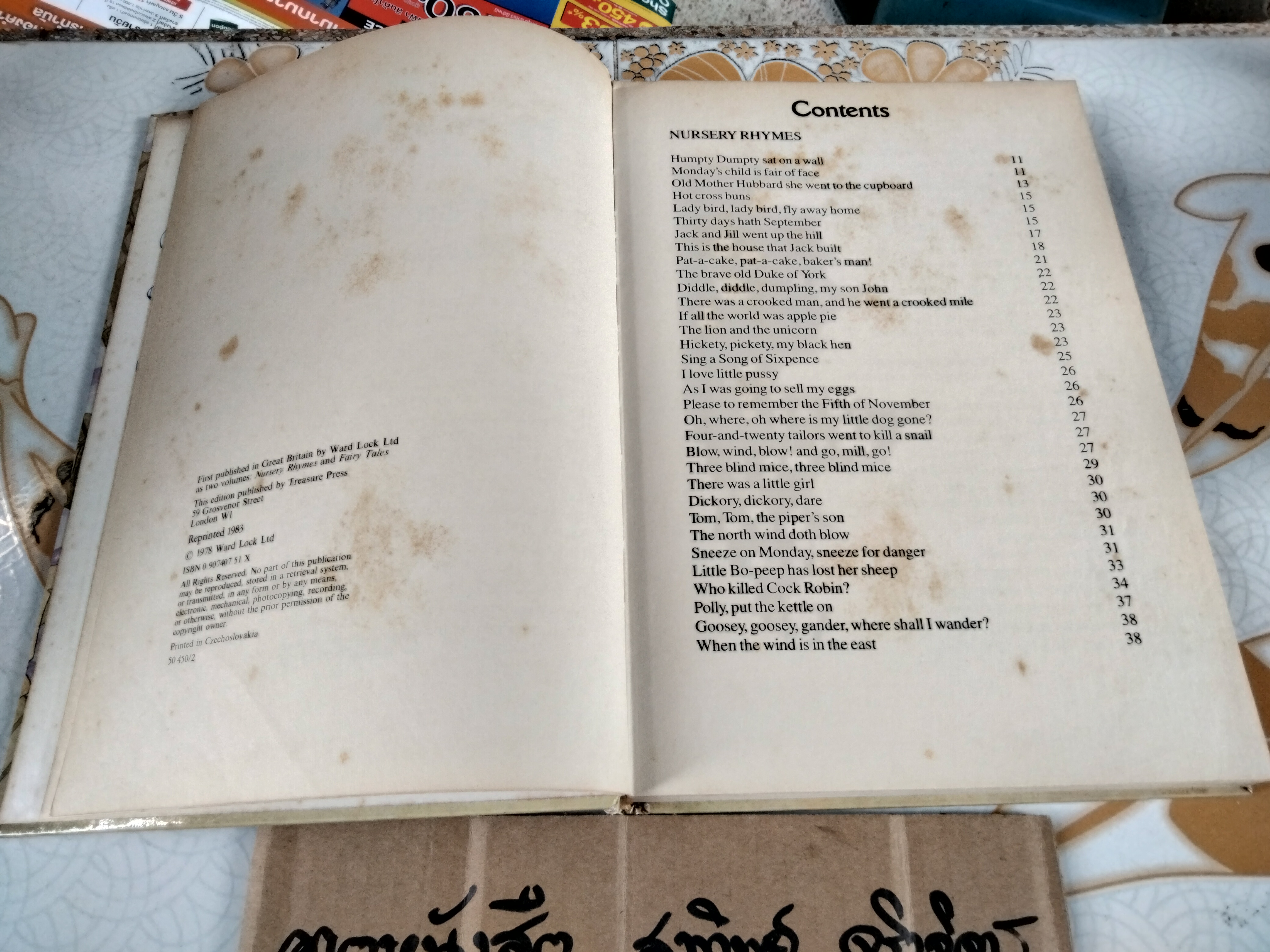 Nursery Rhymes and Fairy Tales -Margaret Tarrant (Hardcover) พิมพ์ปี 1983 Chechoslovakia