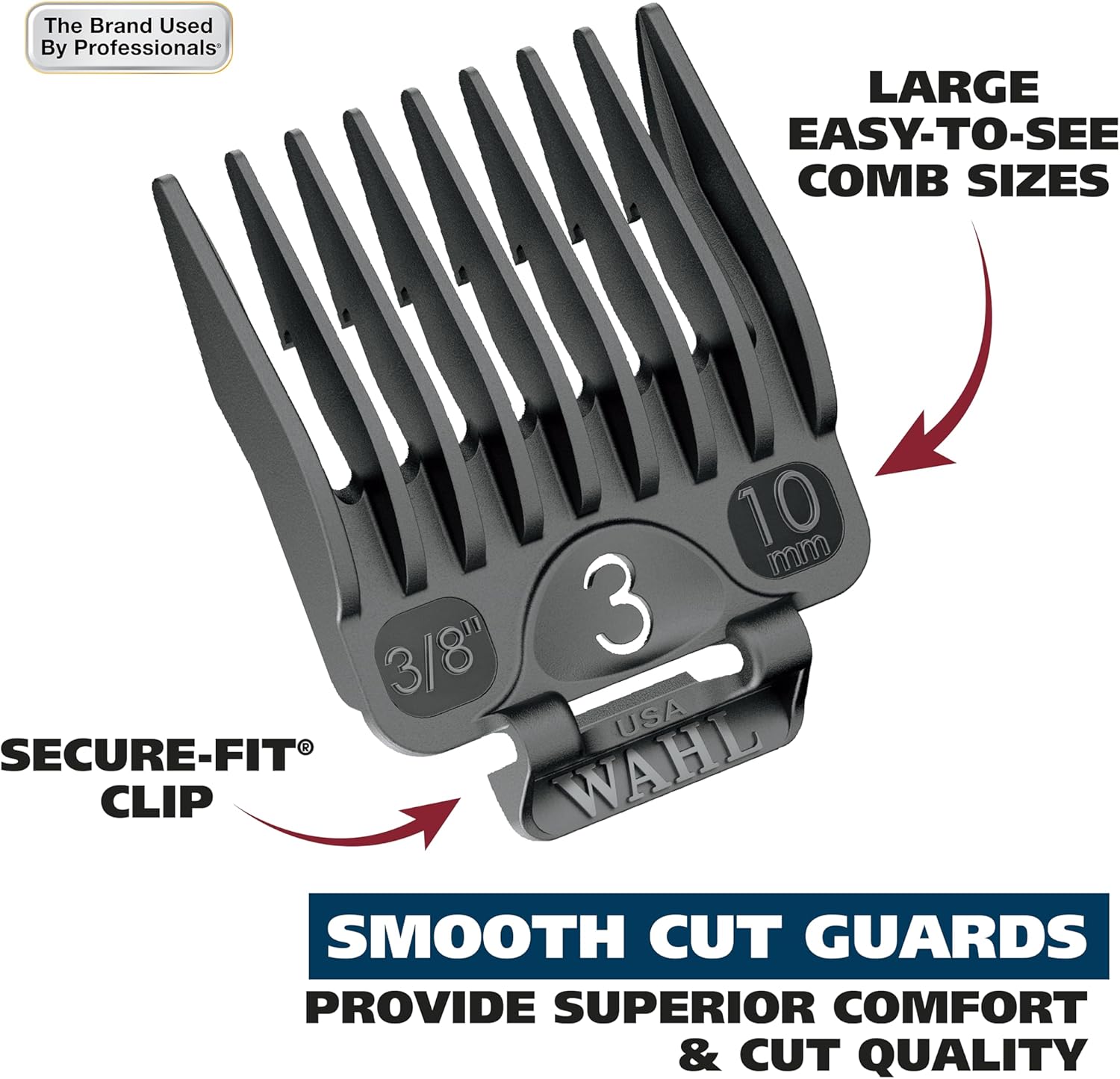 Wahl® Chrome Pro 24-Piece Haircut Kit #79524-2501 ปัตตาเลี่ยน ชุดตัดผมสมบูรณ์แบบสำหรับผู้ชาย อุปกรณ์เสริมพิเศษ 24 ชิ้น