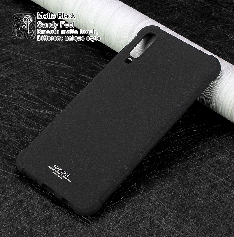 Case Samsung Galaxy A70 #เคสฝาหลัง IMAK มุมกันกระแทก Soft TPU Case + ฟิล์มกันรอย