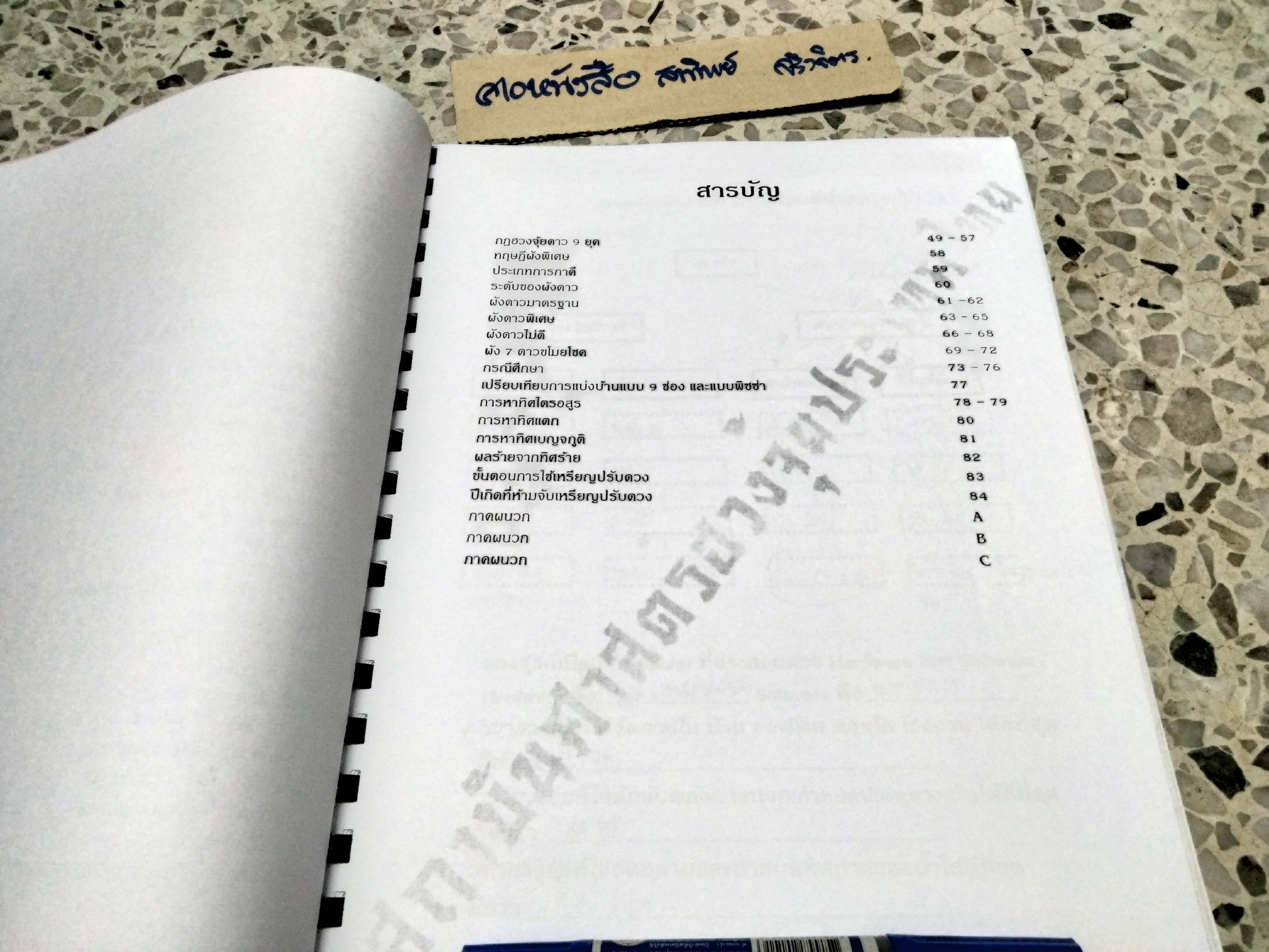 Workshop เคล็ดลับการจัดฮวงจุ้ย โดย บัณฑิต แซ่ลิ้ม ...เอกสารประกอบการสัมมนา (มีรอยเขียน) **สินค้าหมด**