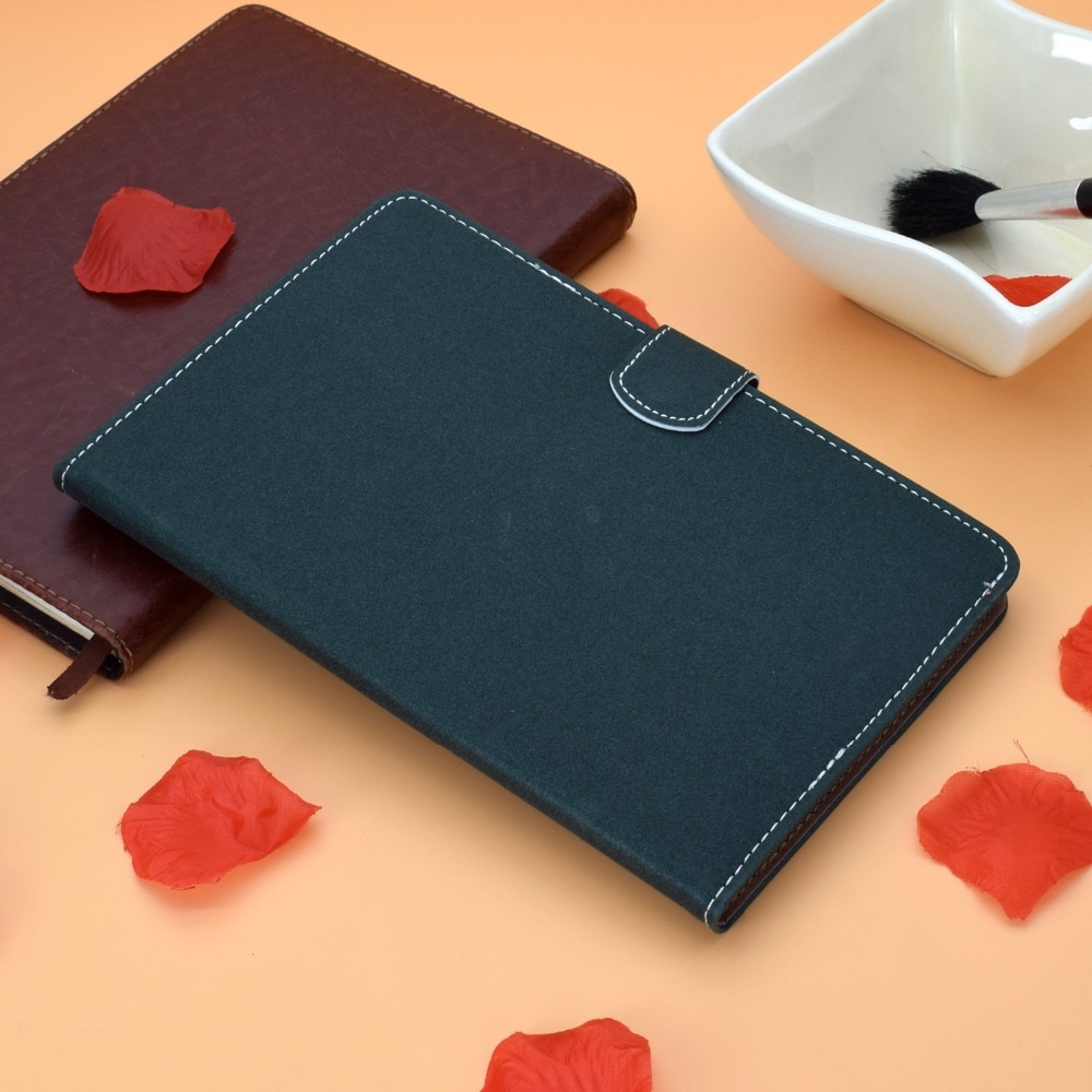 เคส Samsung Galaxy Tab S6 Lite 10.4 SM-P610 P615 P617 #เคสฝาพับหนัง PU มีช่องใส่บัตร Magnetic Flip PU Leather Case Cover Stand