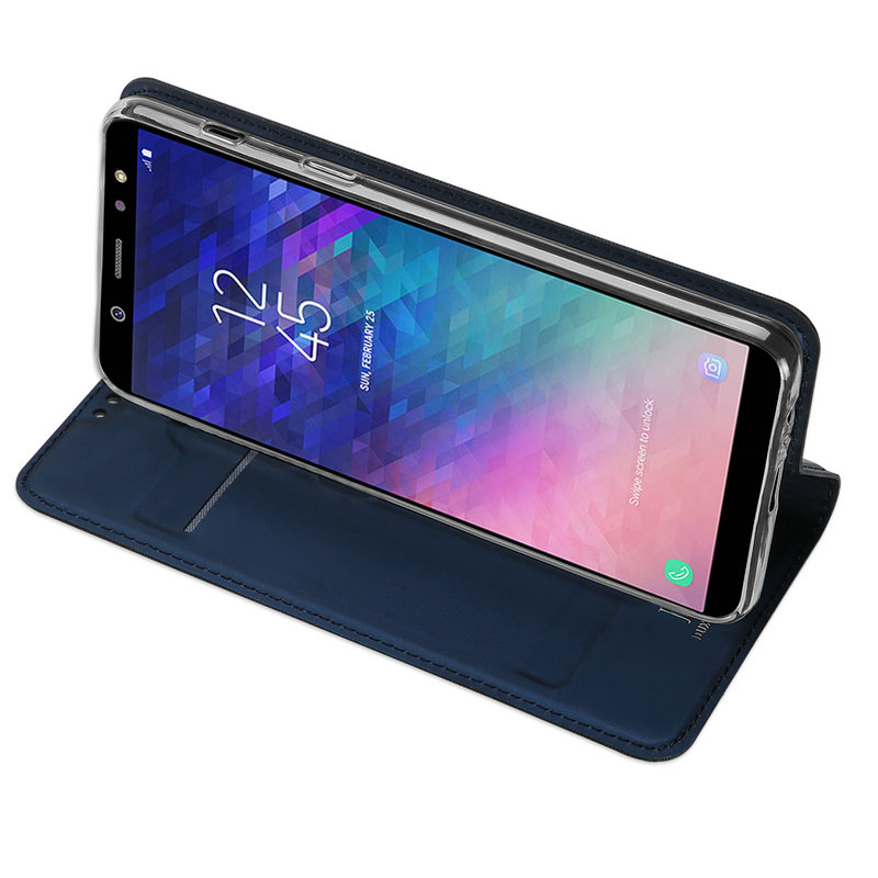 เคส Samsung Galaxy A6+ (2018) #เคสฝาพับ DUX DUCIS Skin Pro Series คุณภาพดีราคาถูก