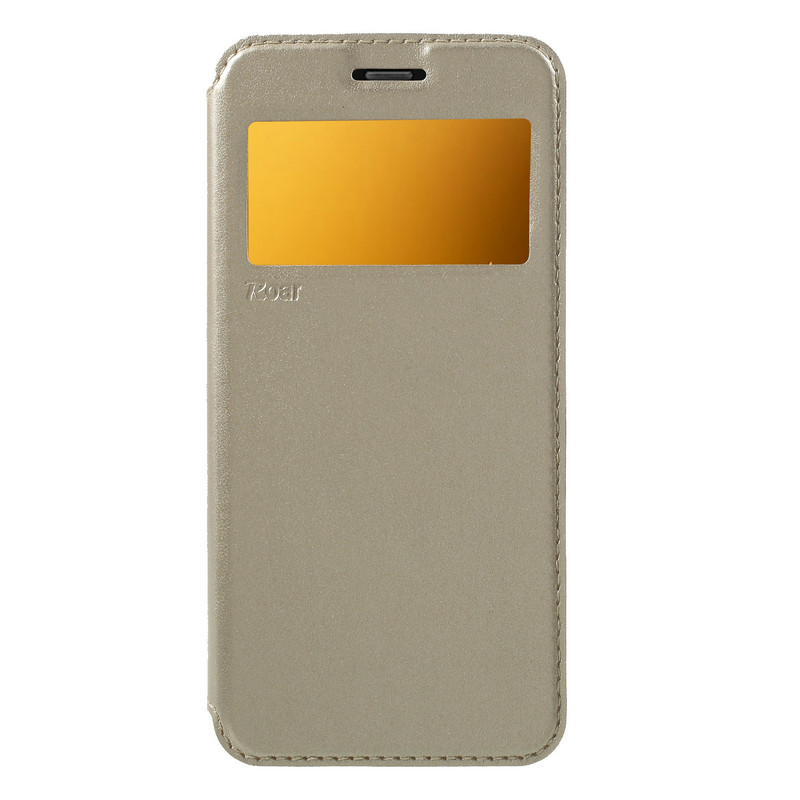 เคส Samsung Galaxy A8+(2018) #เคสฝาพับมีช่องวิว ROAR KOREA View Window Noble Leather Flip