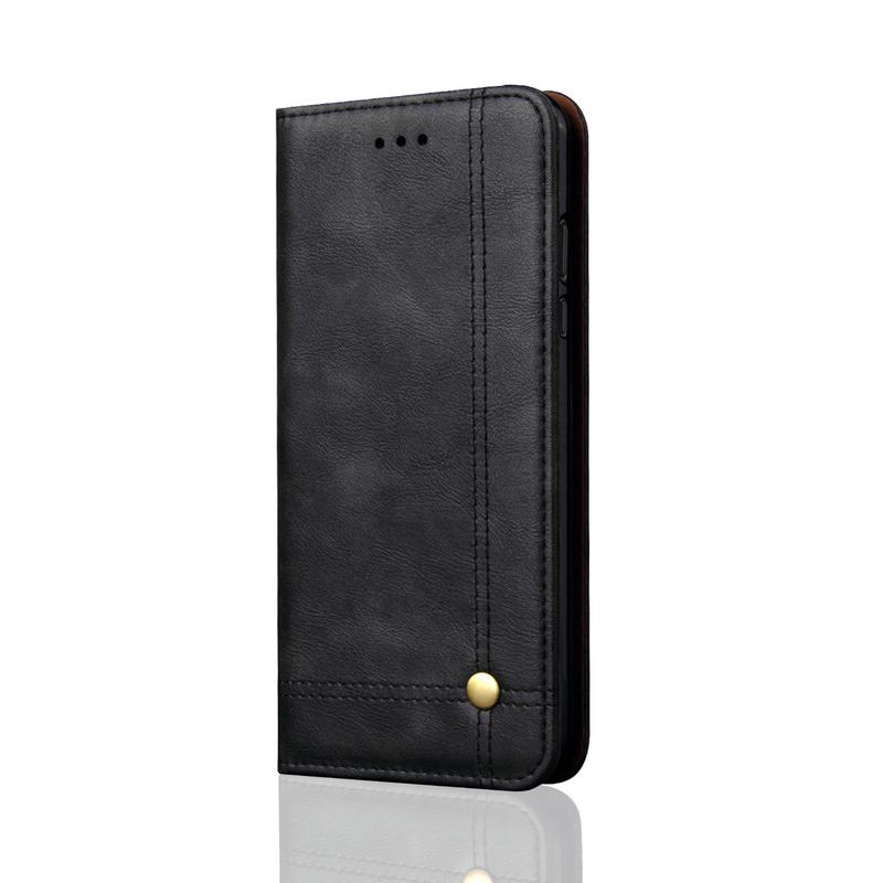 Case Samsung Galaxy A6 (2018) #เคสฝาพับหนัง PU Crazy Horse Texture Retro Leather Auto-absorbed Wallet คุณภาพดี