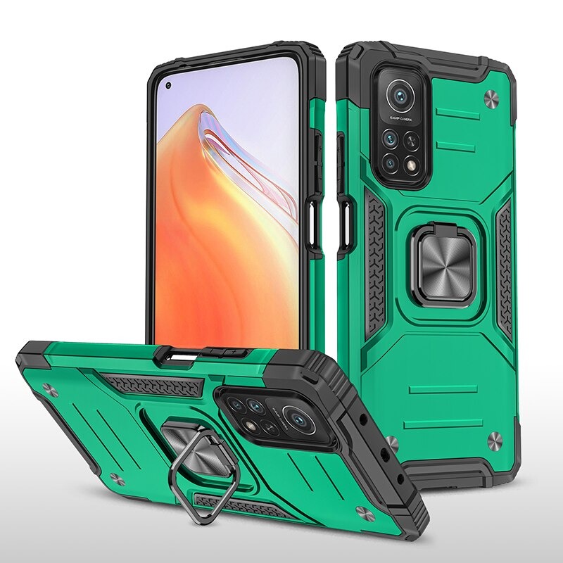 Case Xiaomi Mi 10T Pro #เคสฝาหลัง Hybrid TPU+PC มีแหวนสวมนิ้ว