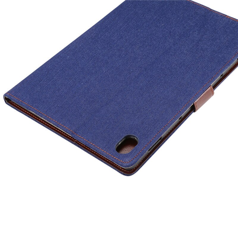 Case Huawei MediaPad M6 8.4 #เคสฝาพับหนัง PU ผิวยีนส์พับตั้งได้ Jeans Cloth Leather Wallet