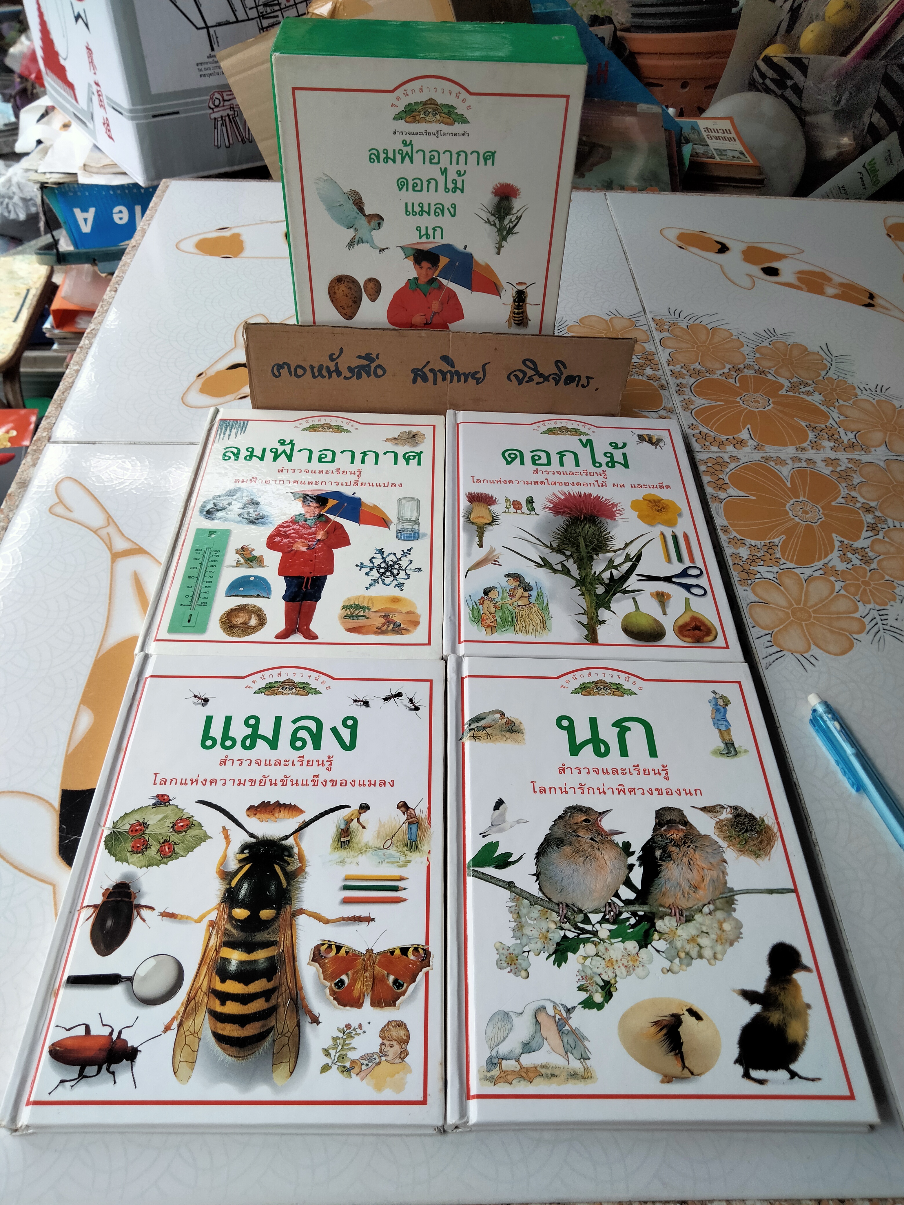 หนังสือชุดนักสำรวจน้อย-ลมฟ้าอากาศ, ดอกไม้, แมลง ,นก (Boxset) **สินค้าหมด**