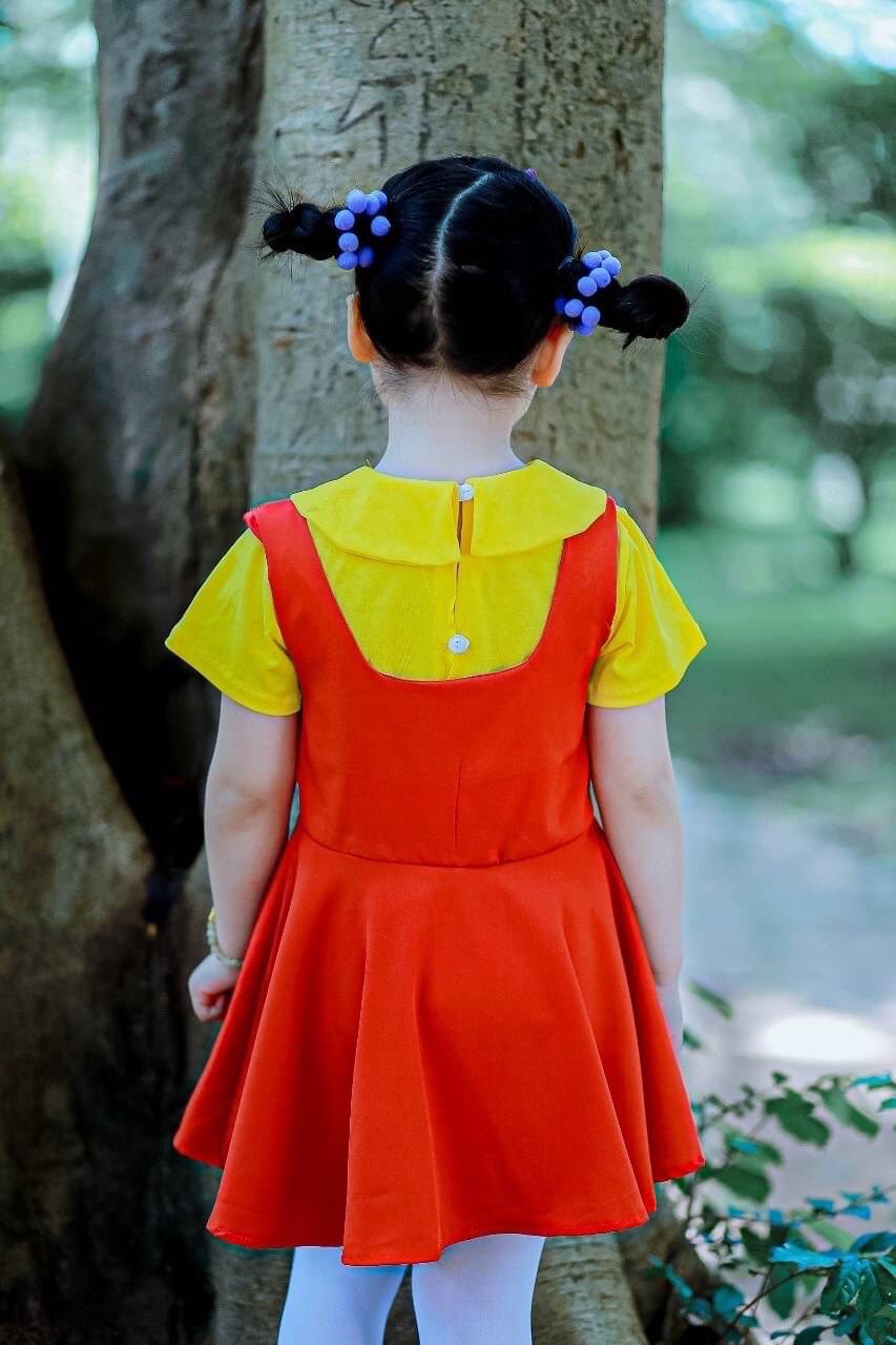 ชุดกระโปรงเด็กหญิงสีสดใส