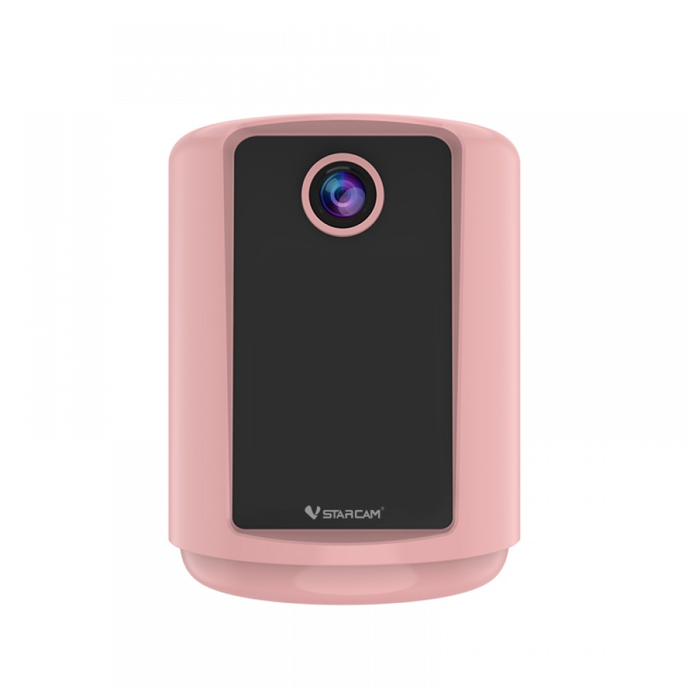 Vstarcam Vstarcam กล้องวงจรปิดรุ่นใหม่ล่าสุด รุ่นCV331S โทรวีดีโอคอลได้ ภาพชัดเสียงชัด มีแบตเตอรี่ในตัว Two-Way One Click Video Call (สีขาว/สีชมพู) ขาว/ดำ