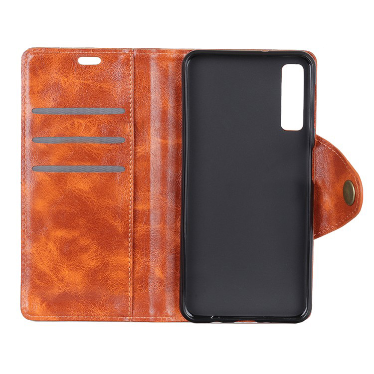เคส Samsung Galaxy A7 (2018) #เคสฝาพับแบบกระเป๋าสตางค์หนัง PU Textured PU Leather Wallet