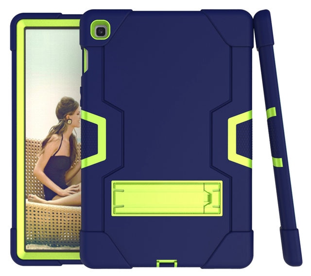 Case Samsung Galaxy Tab S5e SM-T720 SM-T725 #เคสฝาหลังกันกระแทก Kickstand PC Silicone Armour Defender