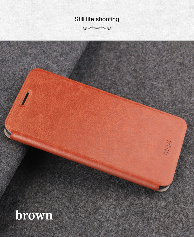 เคส Huawei P20 Pro #เคสแบบฝาพับ MOFI Rui Series ปกเสริมแผ่นโลหะคุณภาพดี