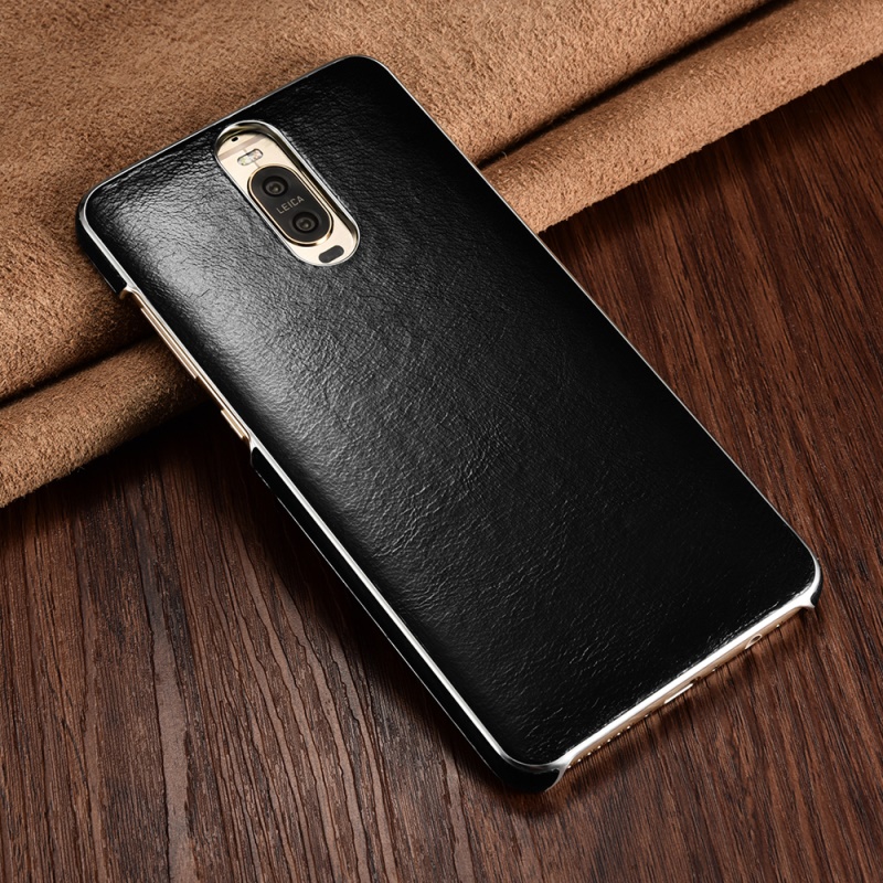 เคส Huawei Mate 9 Pro #เคสฝาหลังพลาสติกเคลือบหนัง PU XOOMZ Plated Leather Skin