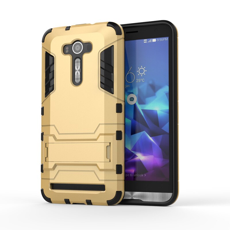 Case Asus Zenfone 2 Laser ZE550KL #เคสฝาหลัง Cool Guard ไฮบริด พลาสติก+TPU มีขาตั้งในตัว รูปแบบสวยงามทันสมัย