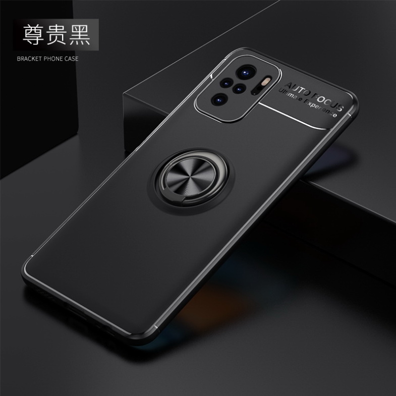 เคส Redmi note 10 Pro #เคสฝาหลัง TPU Finger Ring Kickstand (แผ่นโลหะแบบ Built-in)