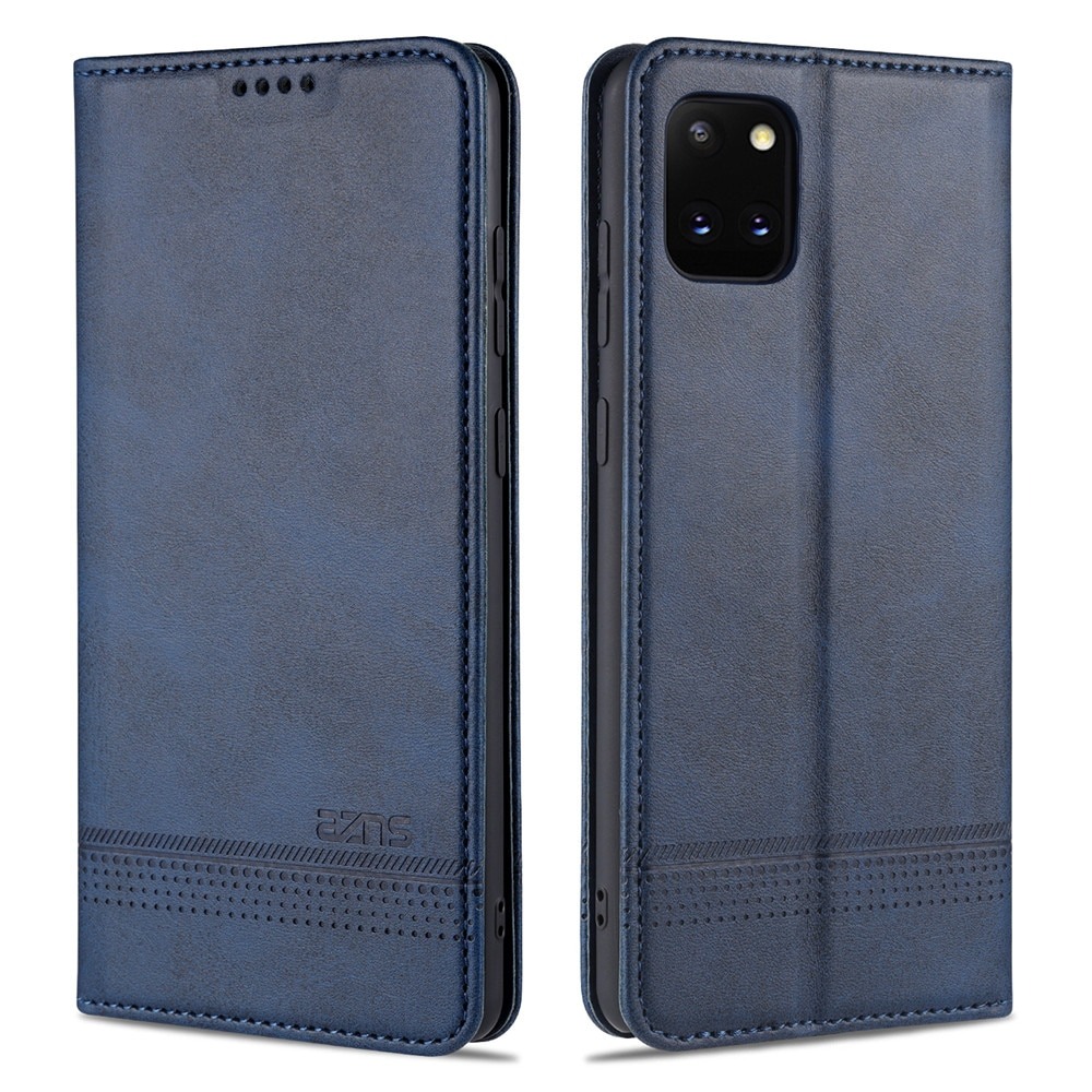 เคส Samsung Galaxy Note 10 Lite #เคสฝาพับ AZNS สไตล์ Retro หนัง PU มีช่องเสียบการ์ด
