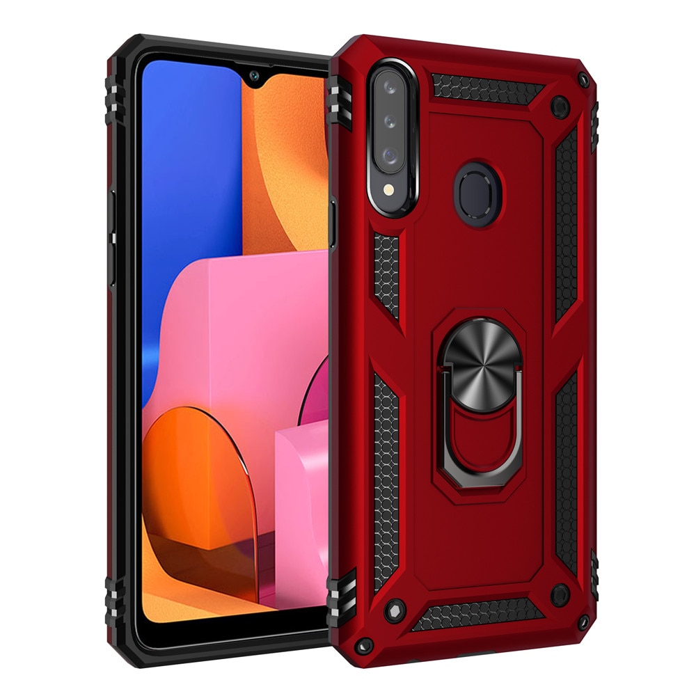 เคส Samsung galaxy A20s #เคสฝาหลัง Hybrid TPU+PC มีแหวนสวมนิ้ว