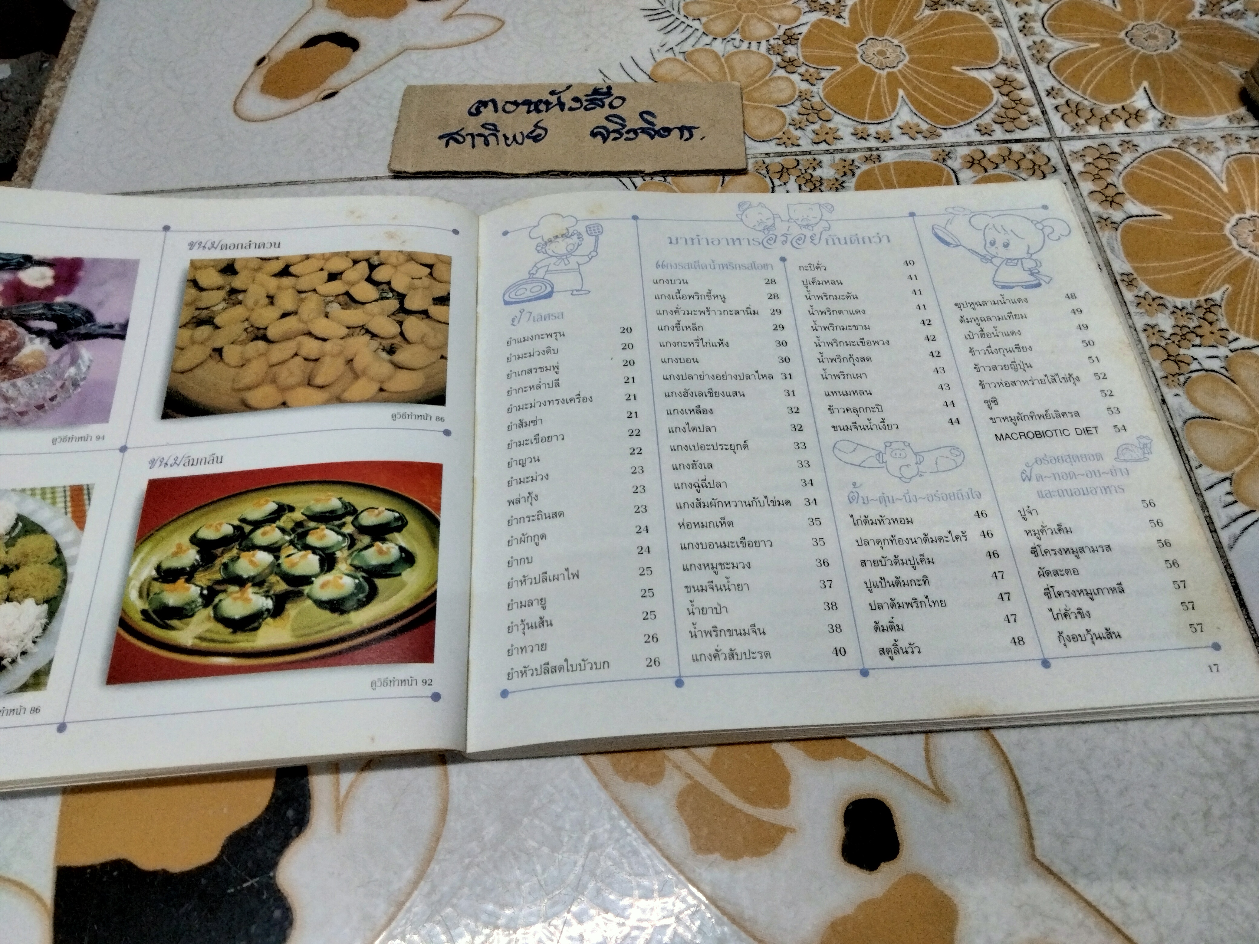 ที่ระลึก 5 รอบ ท่านผู้หญิงอังกาบ บุณยัษฐิติ ( ตำราอาหาร ) **สินค้าหมด**