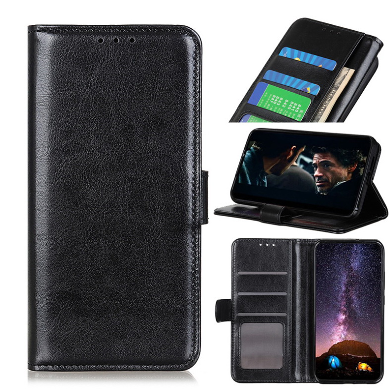 เคส Xiaomi Mi 11 #เคสฝาพับหนัง PU แบบกระเป๋าสตางค์ ผิวหนังม้า Crazy Horse PU Leather Wallet