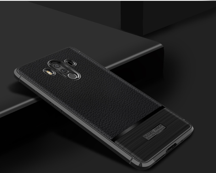 เคส Huawei Mate 10 Pro #เคสฝาหลัง TPU ผิวลิ้นจี่กันลื่นเคสคุณภาพดีราคาเบาๆสบายกระเป๋า