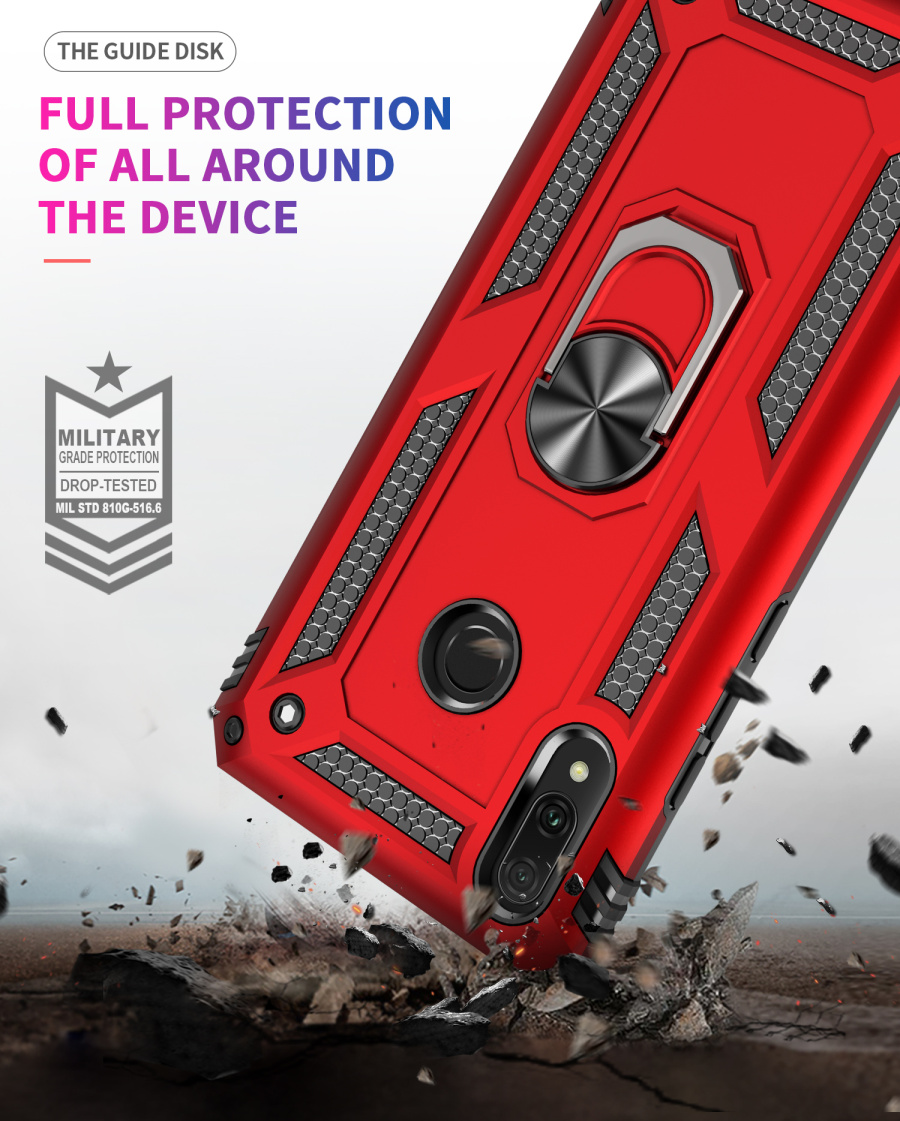 Case Huawei Y9 2019 #เคสฝาหลัง Hybrid TPU+PC มีแหวนสวมนิ้ว (พร้อมส่ง)